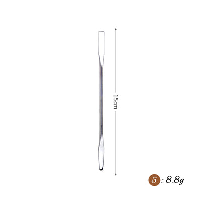 Stainless Rod Depotting Mixing Tool Foundation Mixing Stick Spurtle Spatula Concealer Makeup Eye Shadow Cream Pigments Mixing Tool Nail Art Stirring Rod Cream