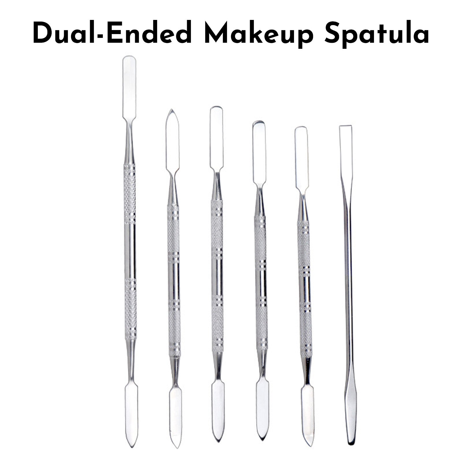Stainless Rod Depotting Mixing Tool Foundation Mixing Stick Spurtle Spatula Concealer Makeup Eye Shadow Cream Pigments Mixing Tool Nail Art Stirring Rod Cream