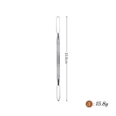Stainless Rod Depotting Mixing Tool Foundation Mixing Stick Spurtle Spatula Concealer Makeup Eye Shadow Cream Pigments Mixing Tool Nail Art Stirring Rod Cream