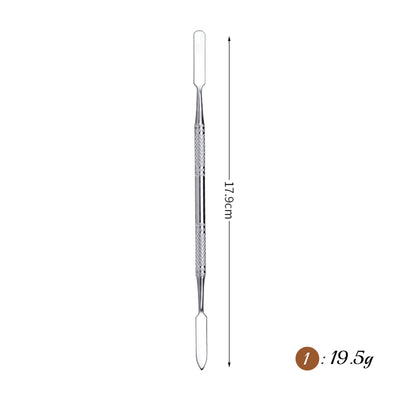 Stainless Rod Depotting Mixing Tool Foundation Mixing Stick Spurtle Spatula Concealer Makeup Eye Shadow Cream Pigments Mixing Tool Nail Art Stirring Rod Cream