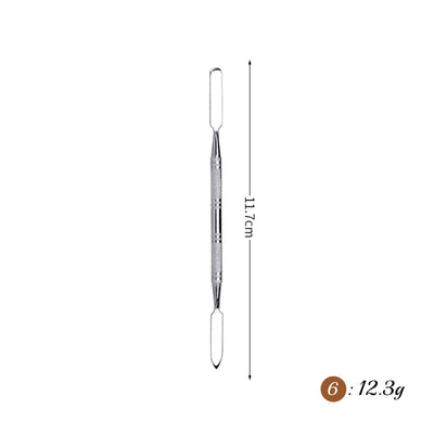 Stainless Rod Depotting Mixing Tool Foundation Mixing Stick Spurtle Spatula Concealer Makeup Eye Shadow Cream Pigments Mixing Tool Nail Art Stirring Rod Cream