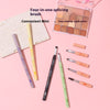 Multifunctional All-aluminum Tube Four-cut Makeup Brush Makeup Tools