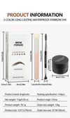 Brow Cream Suit Long Lasting Smear-proof Makeup Waterproof And Sweat-proof Double-headed